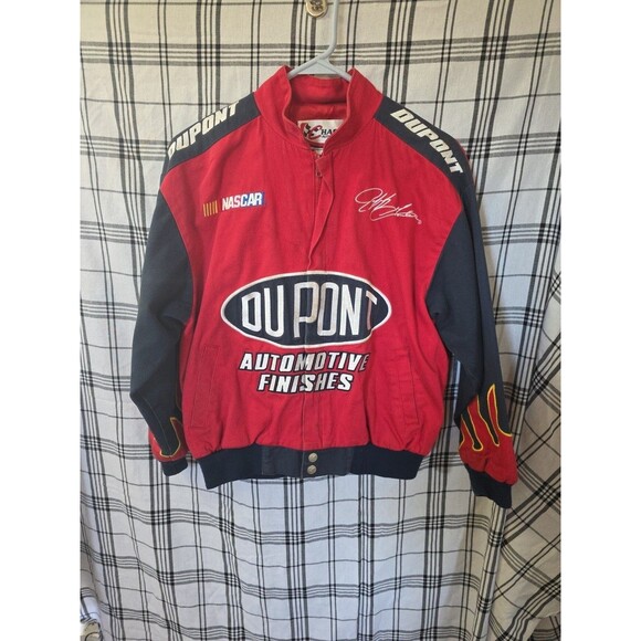 Vintage Chase Authentics Jeff Gordon Du Pont Racing Jacket Boys‎ Youth Large - Picture 1 of 12